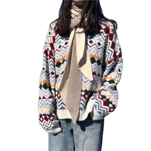 women's sweaters preppy vintage camisola diamante treliça pulôver meninas outono e inverno de grandes dimensões quente jumper japonês s, White;black
women's sweaters preppy vintage camisola diamante treliça pulôver meninas outono e inverno de grandes dimensões quente jumper japonês s, White;black