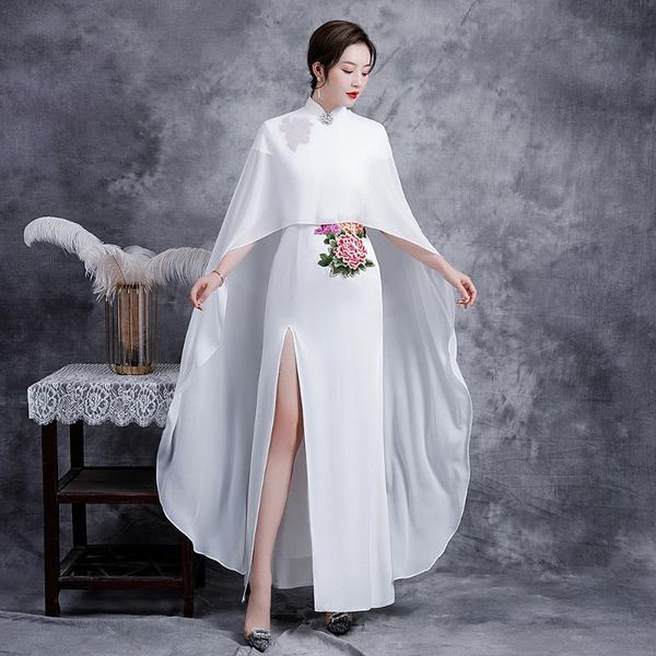 embroidery flower evening dress split party white slim 2pcs cheongsam temperament stage show fairy prom gown ethnic clothing, Red
embroidery flower evening dress split party white slim 2pcs cheongsam temperament stage show fairy prom gown ethnic clothing, Red