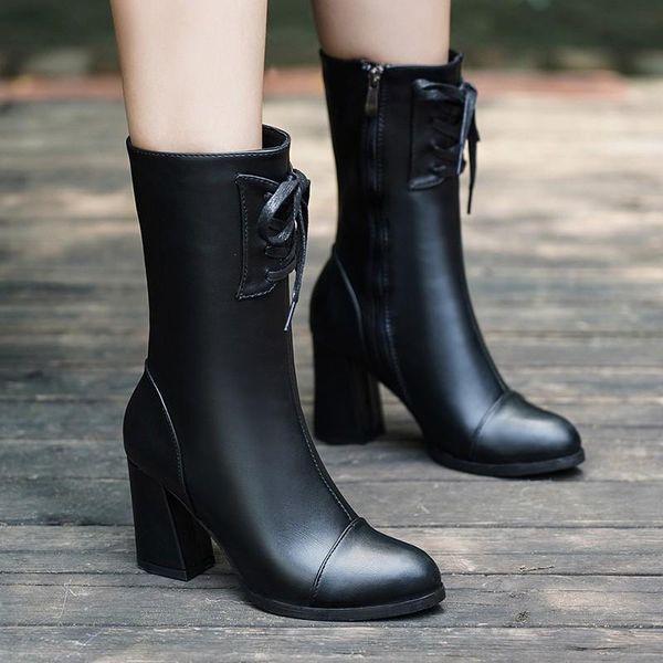 boots brand mid calf for women shoes woman 2021 autumn zipper winter square high heels ladies plus size, Black
boots brand mid calf for women shoes woman 2021 autumn zipper winter square high heels ladies plus size, Black