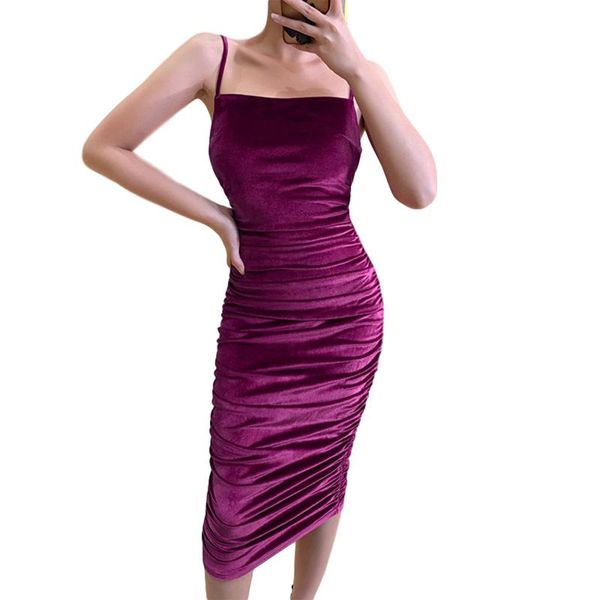 ladies vintage velvet evening party dress women sleeveless solid ruched skinny bodycon club fashion elegant midi casual dresses, Black;gray
ladies vintage velvet evening party dress women sleeveless solid ruched skinny bodycon club fashion elegant midi casual dresses, Black;gray