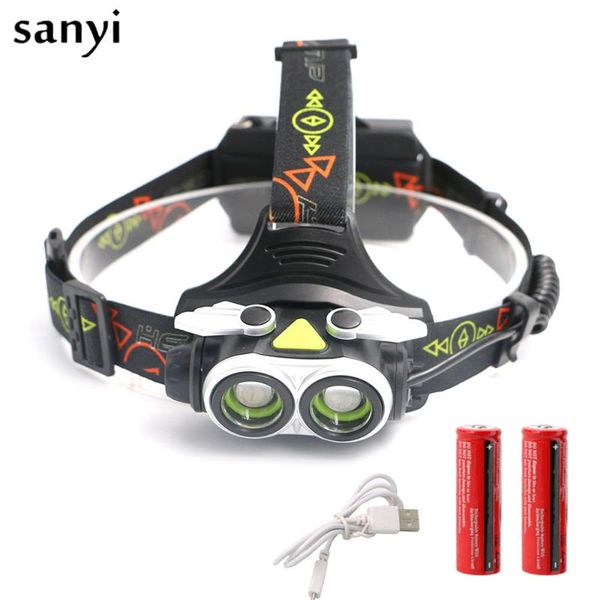 zoomable 2*xml led 18650 battery usb rechargeable headlamp 4 modes headlight hunting camping hiking head torch light headlamps
zoomable 2*xml led 18650 battery usb rechargeable headlamp 4 modes headlight hunting camping hiking head torch light headlamps
