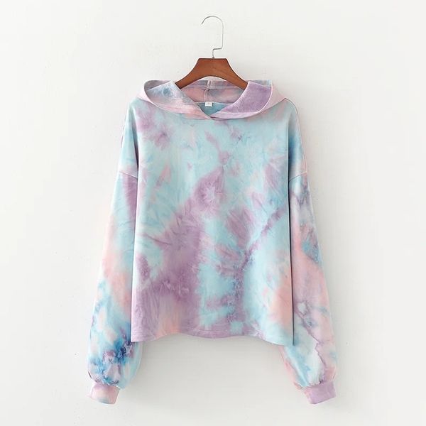 women fashion tie-dying loose cotton hoodies vintage hooded long sleeve pullovers casual girls chic 210520, Black
women fashion tie-dying loose cotton hoodies vintage hooded long sleeve pullovers casual girls chic 210520, Black