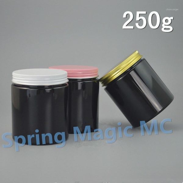 250ml black pet cream jar with gold/pink aluminum lid plastic cosmetic container.250g jars for mask/hair wax,storage
250ml black pet cream jar with gold/pink aluminum lid plastic cosmetic container.250g jars for mask/hair wax,storage