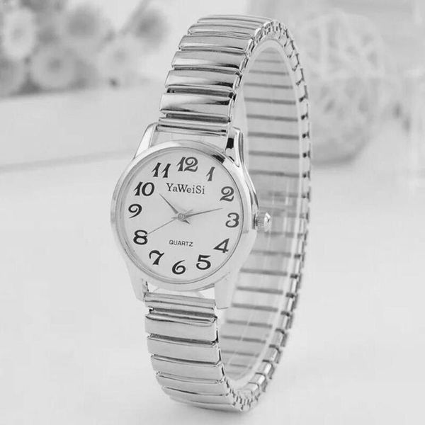women's watch analog quartz dress stainless steel band fashion clock gift strap elastic ladies wristwatches, Slivery;brown
women's watch analog quartz dress stainless steel band fashion clock gift strap elastic ladies wristwatches, Slivery;brown