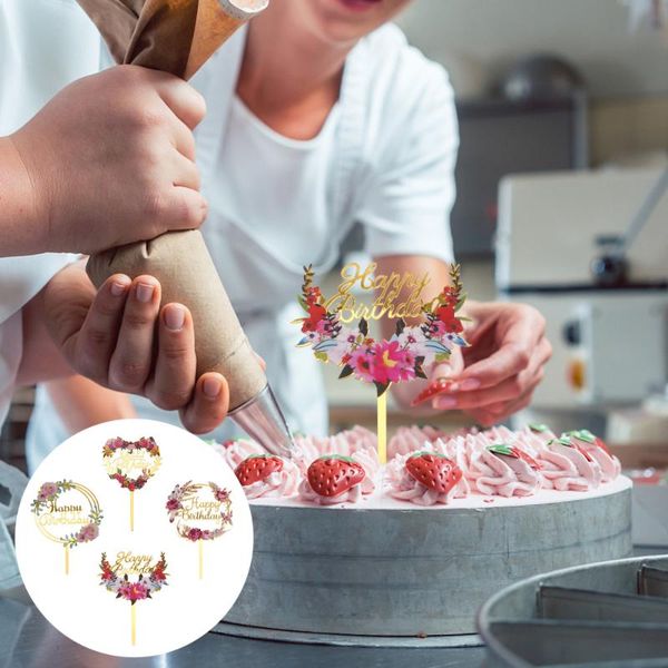 greeting cards 4pcs creative cake picks birthday party acrylic floral ers decor
greeting cards 4pcs creative cake picks birthday party acrylic floral ers decor