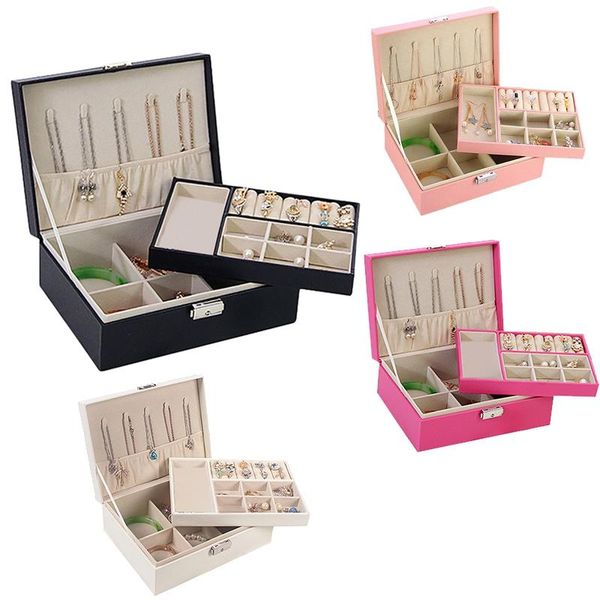 ljl-jewelry box jewelry large capacity storage earrings necklace leather ring bag cosmetic bags & cases
ljl-jewelry box jewelry large capacity storage earrings necklace leather ring bag cosmetic bags & cases