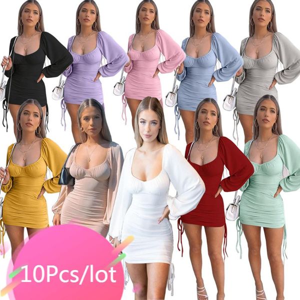 casual dresses bulk items wholesale lots mini dress puff long sleeve solid ruched bodycon y2k fall clothes for women 2021, Black;gray
casual dresses bulk items wholesale lots mini dress puff long sleeve solid ruched bodycon y2k fall clothes for women 2021, Black;gray
