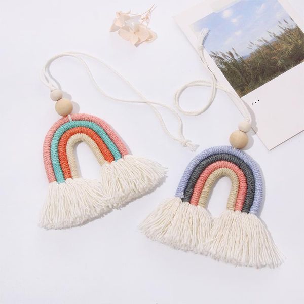 interior decorations 1pc fashion car mirror hanging rainbow pendant boho charms handmade weaving colorful rear view hanger decor
interior decorations 1pc fashion car mirror hanging rainbow pendant boho charms handmade weaving colorful rear view hanger decor