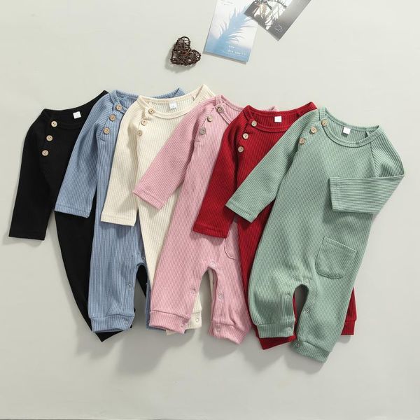 jumpsuits 2021 arrival 6 colors infant baby girls boys solid romper button long sleeve pocket casual autumn 0-24m, Blue
jumpsuits 2021 arrival 6 colors infant baby girls boys solid romper button long sleeve pocket casual autumn 0-24m, Blue
