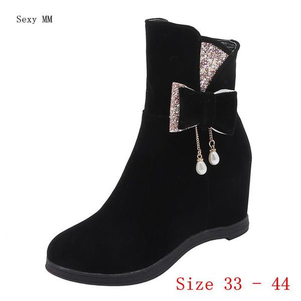 autumn spring women mid calf boots booties wedges height increasing woman short shoes small plus size 33 - 40 41 42 43 44, Black
autumn spring women mid calf boots booties wedges height increasing woman short shoes small plus size 33 - 40 41 42 43 44, Black