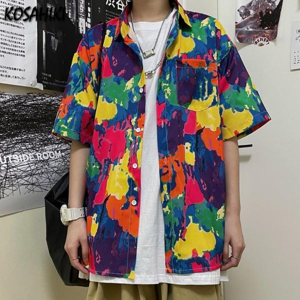 women's blouses & shirts kosahiki vintage tie dye print blouse women korean womens shirt summer loose 2021 fashion, White
women's blouses & shirts kosahiki vintage tie dye print blouse women korean womens shirt summer loose 2021 fashion, White