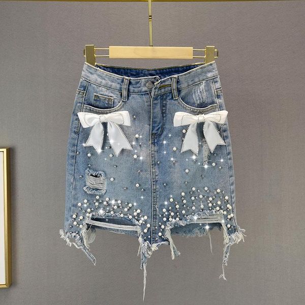 skirts ripped denim skirt for women 2021 summer jeans female heavy industry beads diamond-embedded bag hip mini jean, Black
skirts ripped denim skirt for women 2021 summer jeans female heavy industry beads diamond-embedded bag hip mini jean, Black