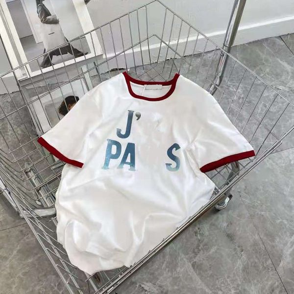 high version 21 spring and summer new gradual change love letter printing simple youth show thin fashion women's short sleeve, White
high version 21 spring and summer new gradual change love letter printing simple youth show thin fashion women's short sleeve, White