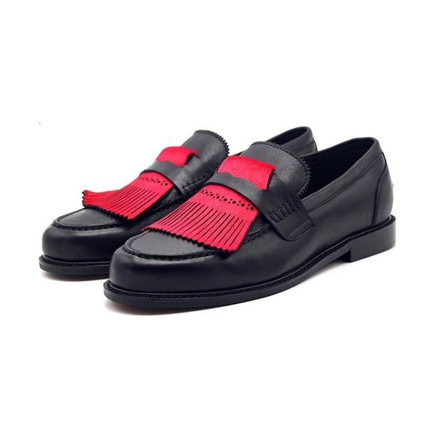 dress shoes shoes for men cow leather slip on loafer tassel retro walking shoe d017, Black
dress shoes shoes for men cow leather slip on loafer tassel retro walking shoe d017, Black