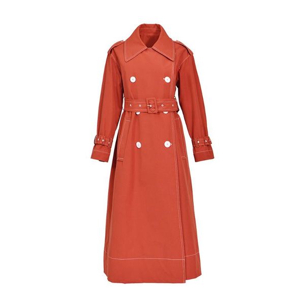 women's trench coats early autumn su ming yu celebrity style loose-fit mid-length elegant casual contrast color coat women, Tan;black
women's trench coats early autumn su ming yu celebrity style loose-fit mid-length elegant casual contrast color coat women, Tan;black