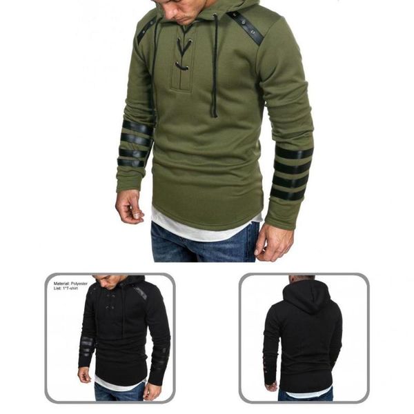 men's casual shirts great male hoodie pullover slim lace up autumn men shirt, White;black
men's casual shirts great male hoodie pullover slim lace up autumn men shirt, White;black