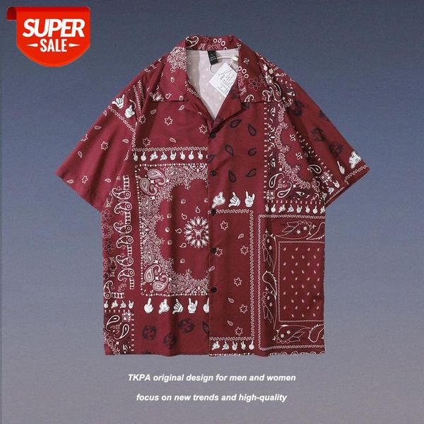 tkpa retro west coast cashew flower street short-sleeved shirt loose wei yi style for men and women #fx79, White;black
tkpa retro west coast cashew flower street short-sleeved shirt loose wei yi style for men and women #fx79, White;black