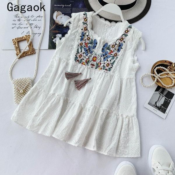 women's blouses & shirts gagaok women indie folk shirt 2021 summer o-neck embroidery floral tank loose retro chic wild fashion and, White
women's blouses & shirts gagaok women indie folk shirt 2021 summer o-neck embroidery floral tank loose retro chic wild fashion and, White
