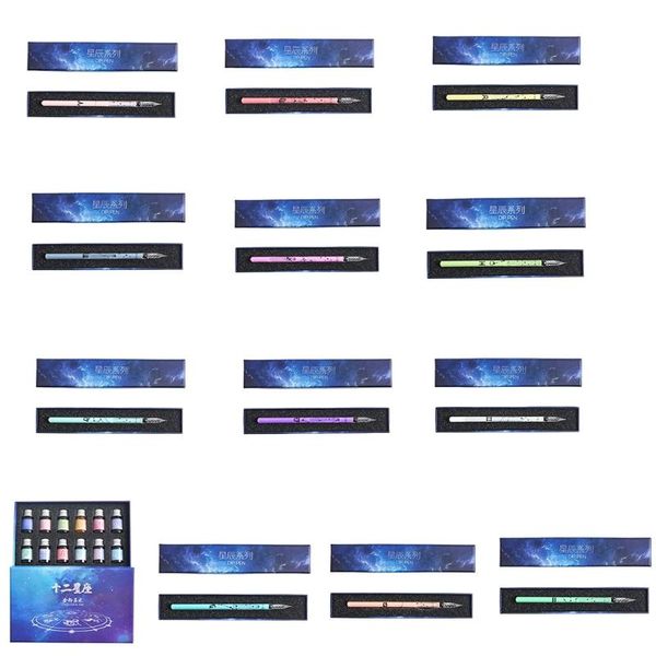 fountain pens h55f glass dip pen star series 12constellation signature student stationery calligraphy writing supplies painting
fountain pens h55f glass dip pen star series 12constellation signature student stationery calligraphy writing supplies painting