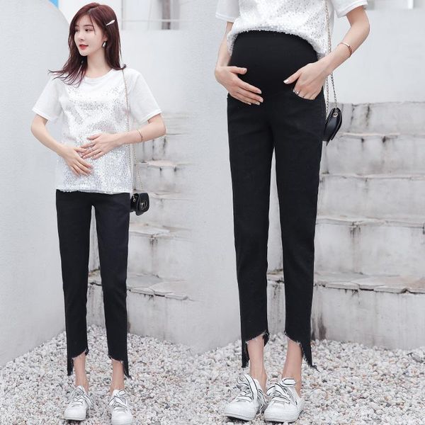 maternity bottoms 8281# pants spring autumn cowboys jeans belly support abdomen elastic waist trousers, White
maternity bottoms 8281# pants spring autumn cowboys jeans belly support abdomen elastic waist trousers, White