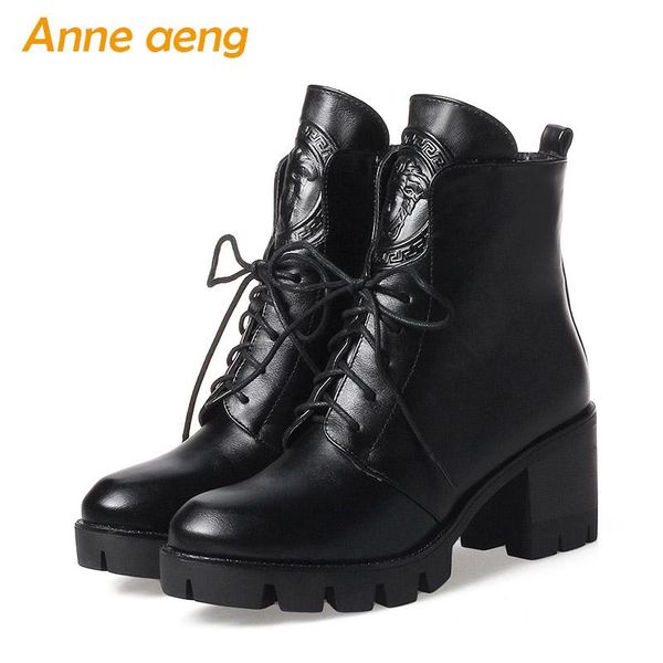 boots 2021 winter women ankle platform high heel lace-up round toe ladies motorcycle black shoes size 33-43
boots 2021 winter women ankle platform high heel lace-up round toe ladies motorcycle black shoes size 33-43