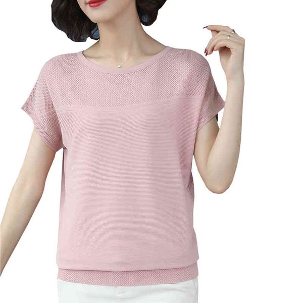 women's t-shirt shintimes pink tee femme korean version fashion knitted summer t women loose short sleeve hollow out tshirt y8em, White
women's t-shirt shintimes pink tee femme korean version fashion knitted summer t women loose short sleeve hollow out tshirt y8em, White