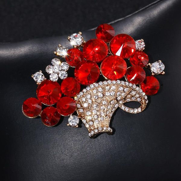 pins, brooches red/blue crystal flower basket brooch for women costume jewelry suit pins fine gift broche 2021, Gray
pins, brooches red/blue crystal flower basket brooch for women costume jewelry suit pins fine gift broche 2021, Gray