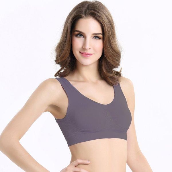 gym clothing wholesale women solid color sports bra double layer large size yoga no rim seamless vest type trace, White;black
gym clothing wholesale women solid color sports bra double layer large size yoga no rim seamless vest type trace, White;black