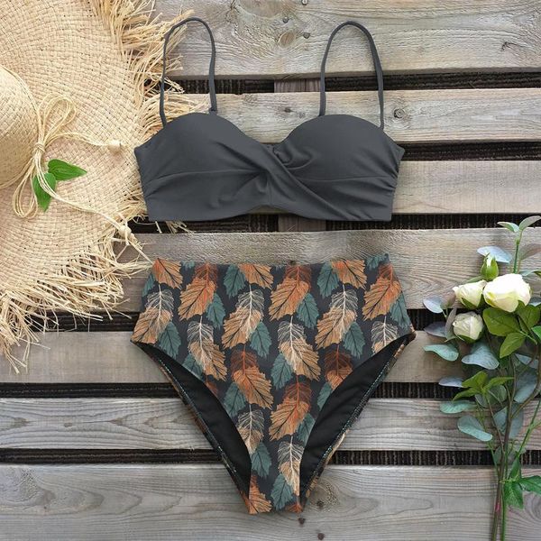 one-piece suits leaf print bikini 2021 female swimsuit women swimwear thong push up bikinis set high waist swimming for bathing suit
one-piece suits leaf print bikini 2021 female swimsuit women swimwear thong push up bikinis set high waist swimming for bathing suit