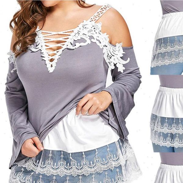 mini shirt extender lace women skirts hollow stitching sweater casual knee short ladies underskirt clothing access, Black
mini shirt extender lace women skirts hollow stitching sweater casual knee short ladies underskirt clothing access, Black