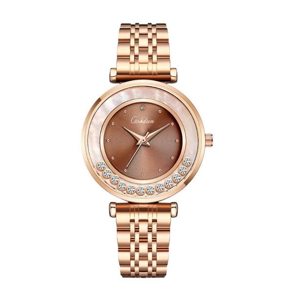 elegant watch analog quartz crystal diamonds dial stainless steel bracelet dress wristwatch for women wristwatches, Slivery;brown
elegant watch analog quartz crystal diamonds dial stainless steel bracelet dress wristwatch for women wristwatches, Slivery;brown