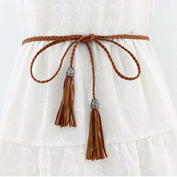 belts daily artificial pu for dress women waist belt narrow decoration braided tassel skinny self tie waistband thin rope solid, Black;brown
belts daily artificial pu for dress women waist belt narrow decoration braided tassel skinny self tie waistband thin rope solid, Black;brown