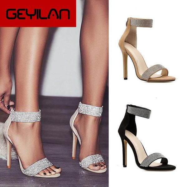 fashion women shoes high heels sandals stiletto crystal pumps sandalias female ladies, Black
fashion women shoes high heels sandals stiletto crystal pumps sandalias female ladies, Black