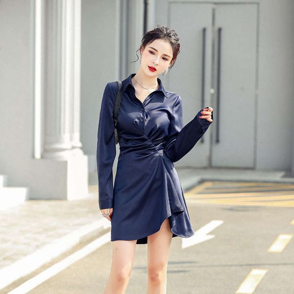 starry blue short skirt autumn slim fit waist wrap hip long sleeve shirt dress women, Black;gray
starry blue short skirt autumn slim fit waist wrap hip long sleeve shirt dress women, Black;gray