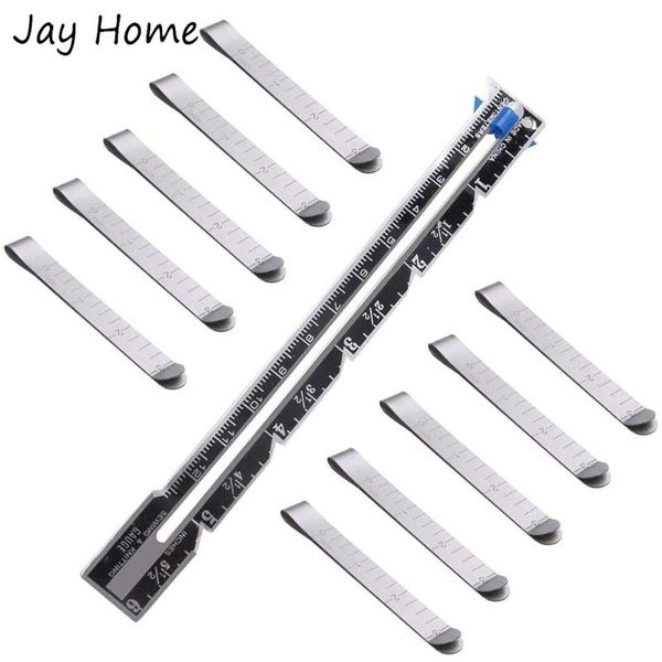 sewing notions & tools 2pcs stainless steel hemming clips 3 inches measurement ruler with sliding gauge for diy crafts accessories, Black
sewing notions & tools 2pcs stainless steel hemming clips 3 inches measurement ruler with sliding gauge for diy crafts accessories, Black
