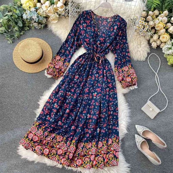 summer women's dress bohemian fashion printed v-neck long sleeve retro thin over the knee woman es gx047 210507, Black;gray
summer women's dress bohemian fashion printed v-neck long sleeve retro thin over the knee woman es gx047 210507, Black;gray
