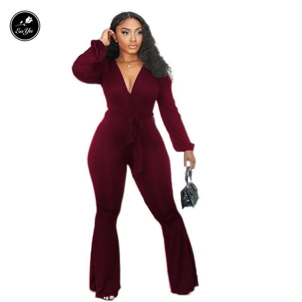 enyu s-xxxl 2021 autumn women solid boot cut jumpsuit full sleeve sashes v-neck springy elegant soft women's jumpsuits & rompers, Black;white
enyu s-xxxl 2021 autumn women solid boot cut jumpsuit full sleeve sashes v-neck springy elegant soft women's jumpsuits & rompers, Black;white