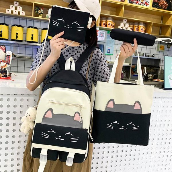 school bags 4 piece set large capacity backpacks women kawaii student preppy nylon bag for teenager girl sweet schoolbag travel cartoon
school bags 4 piece set large capacity backpacks women kawaii student preppy nylon bag for teenager girl sweet schoolbag travel cartoon