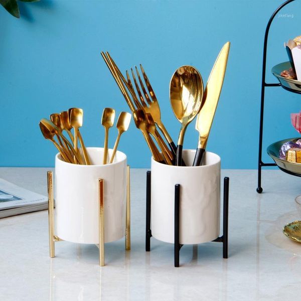 storage bottles & jars nordic modern ceramic iron tableware organizer simple cup knife fork and spoon kitchen practical desktop
storage bottles & jars nordic modern ceramic iron tableware organizer simple cup knife fork and spoon kitchen practical desktop