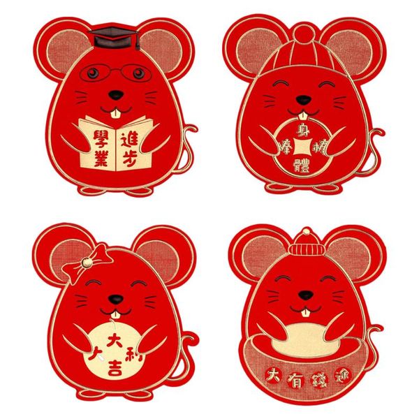 gift wrap 6 pcs 2021 chinese year red money envelope rat shape packet bag children pocket for student kids
gift wrap 6 pcs 2021 chinese year red money envelope rat shape packet bag children pocket for student kids