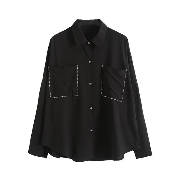 women's blouses & shirts the europe stand 20059 heavy winky took drill jacket female temperament drills very fashionable black shirt, White
women's blouses & shirts the europe stand 20059 heavy winky took drill jacket female temperament drills very fashionable black shirt, White