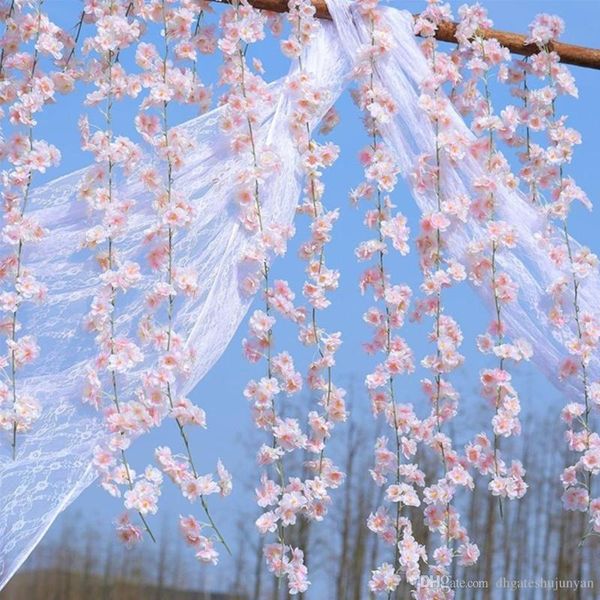 decorative flowers & wreaths 200cm artificial cherry blossoms flower wedding decoration diy rattan garland simulation vine party home wreath
decorative flowers & wreaths 200cm artificial cherry blossoms flower wedding decoration diy rattan garland simulation vine party home wreath