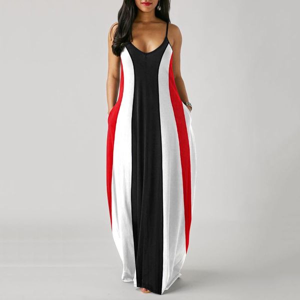 maternity dresses women summer dress sleeveless color patchwork long o-neck plus size pullover maxi vestido de mulher vestidos, White
maternity dresses women summer dress sleeveless color patchwork long o-neck plus size pullover maxi vestido de mulher vestidos, White