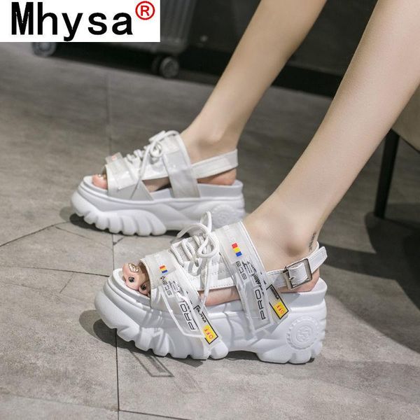 summer fashion outdoor open-toed women sandals buckle waterproof platform casual shoes, Black