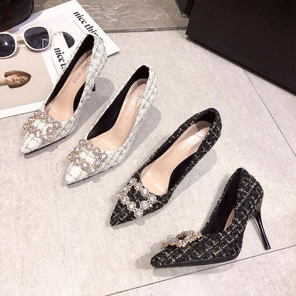dress shoes 31-33 small size rhinestone high heels women stiletto fairy style 41-43 large pointed toe square buckle, Black
dress shoes 31-33 small size rhinestone high heels women stiletto fairy style 41-43 large pointed toe square buckle, Black