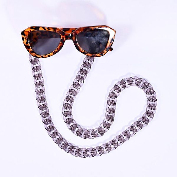 sunglasses frames candy color glasses chain rainbow transparent acrylic wide mask lanyard multifunctional 1 pc, Silver
sunglasses frames candy color glasses chain rainbow transparent acrylic wide mask lanyard multifunctional 1 pc, Silver