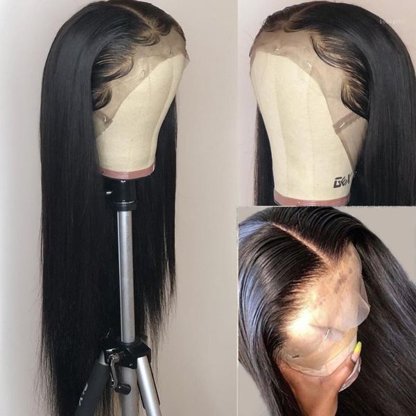 lace front human hair wigs for black women 150% density brazilian straight 13x1 frontal with baby remy1, Black;brown
lace front human hair wigs for black women 150% density brazilian straight 13x1 frontal with baby remy1, Black;brown