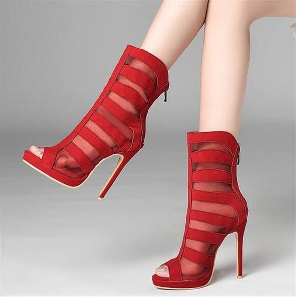 high heel gladiator sandals ladies party dress nightclub shoes summer mesh ankle boots european plus size, Black
high heel gladiator sandals ladies party dress nightclub shoes summer mesh ankle boots european plus size, Black