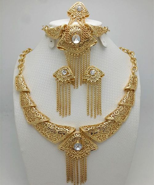 earrings & necklace 2021 fashion gold color nigerian wedding african beads jewelry set wholesale saudi bracelet earring ring, Silver
earrings & necklace 2021 fashion gold color nigerian wedding african beads jewelry set wholesale saudi bracelet earring ring, Silver