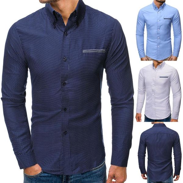 men's casual shirts summer 2021 foreign trade men fashion polka dot printing leisure slim long sleeve shirt business youth trend -2xl, White;black
men's casual shirts summer 2021 foreign trade men fashion polka dot printing leisure slim long sleeve shirt business youth trend -2xl, White;black